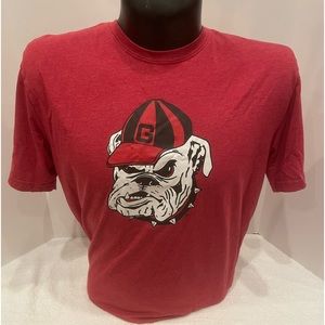 Men’s Sz XL University of Georgia Bulldogs short sleeve shirt. E5.